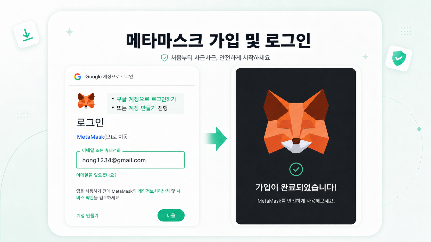 메타마스크 가입 및 로그인